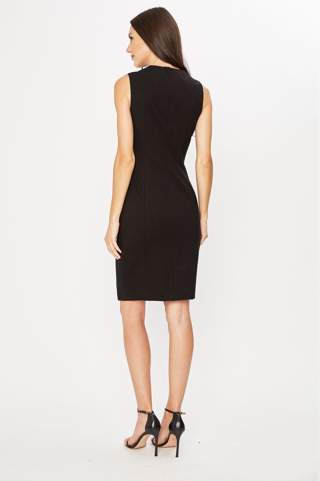 Robe Fourreau Elie Tahari Roanna – Cuir D'agneau, Noir Floral, Taille 2, Neuf Avec étiquettes