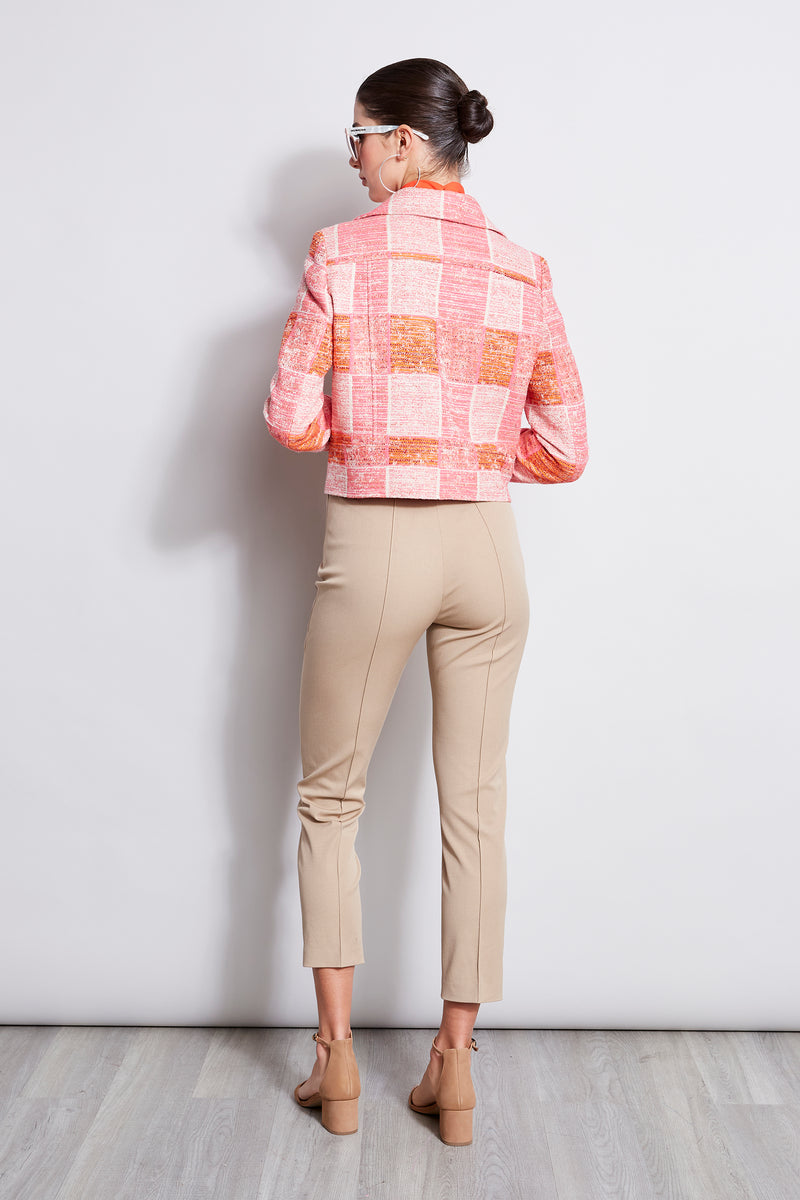 Cropped Plaid Jacket