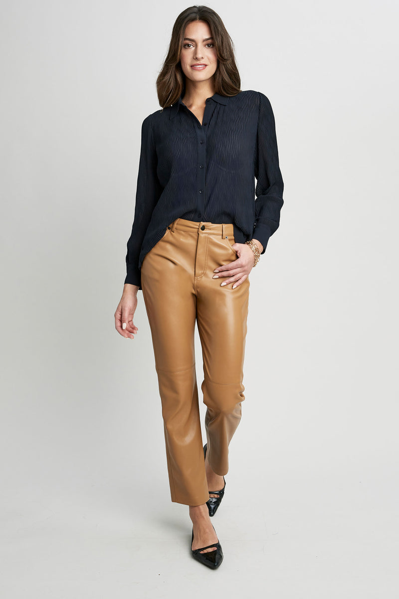 5 Pocket Vegan Leather Pant