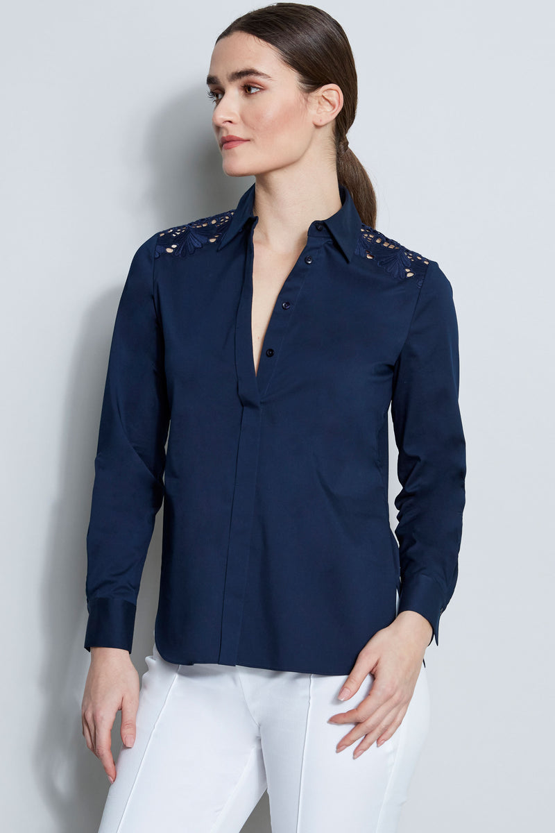 Embroidered Shoulder Shirt