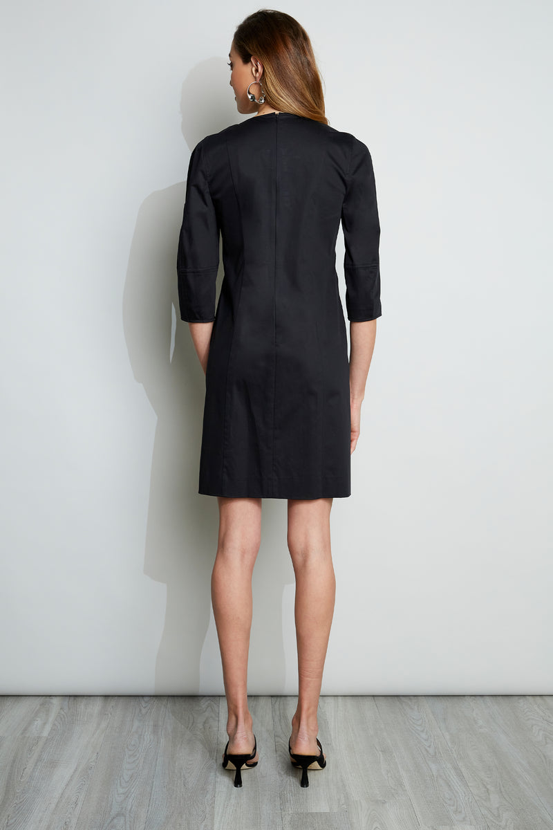 Tie Up Poplin Dress