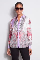 Silk Provence Paisley Shirt