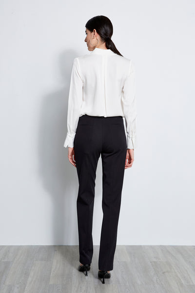 Straight Leg Stretch Cotton Pant Image 4