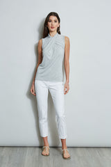 Sleeveless Twist Knit