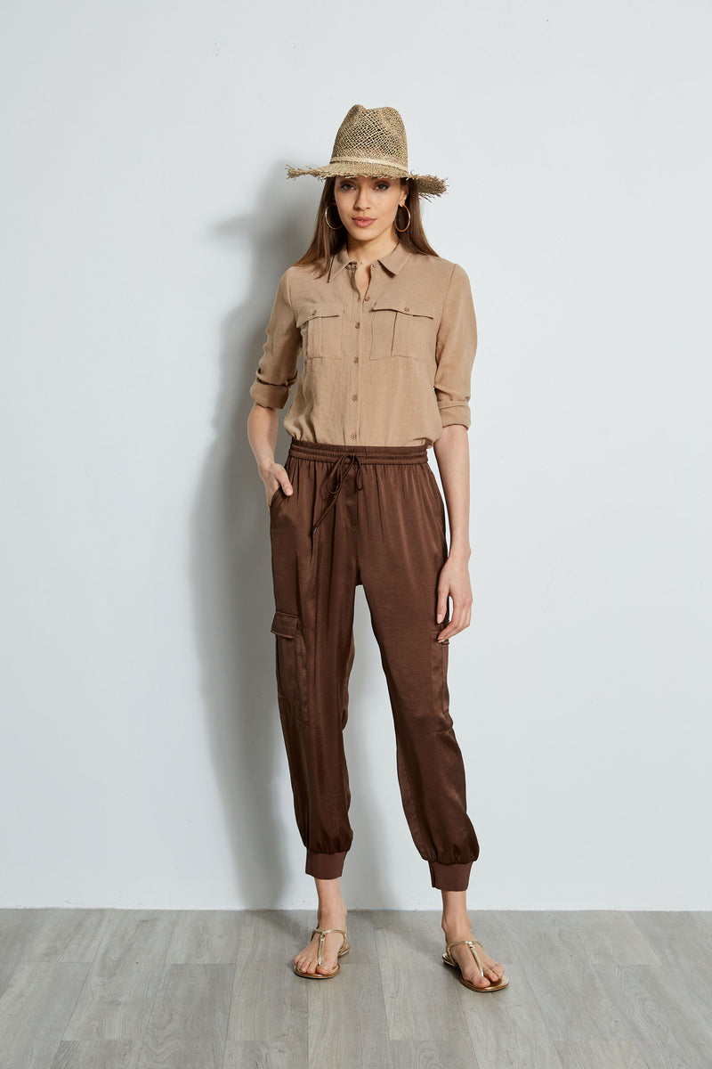 Satin Cargo Pant