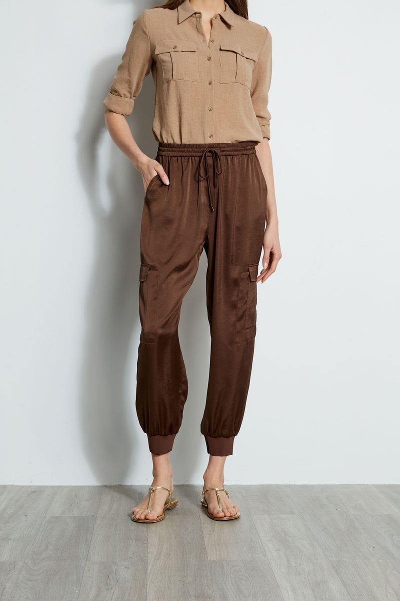 Satin Cargo Pant