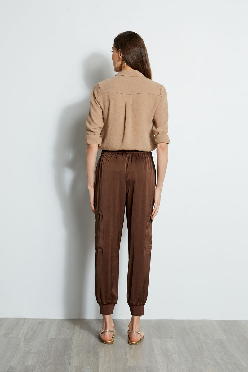 Satin Cargo Pant