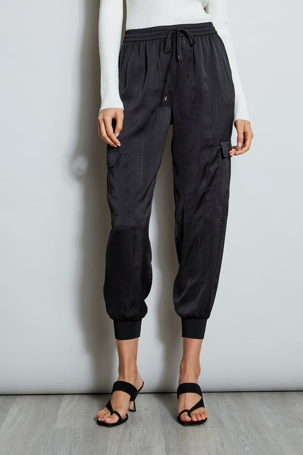 Satin Cargo Pant