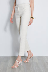 Jacquard Stretch Crop Pant