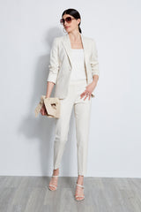 Jacquard Stretch Crop Pant
