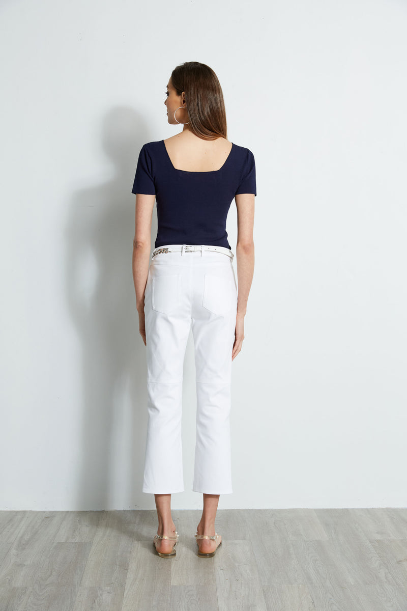 Short Sleeve Contour Sweater