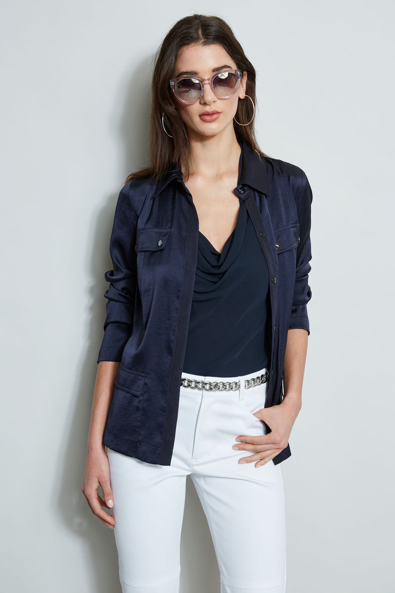 Cowl Halter Shirt