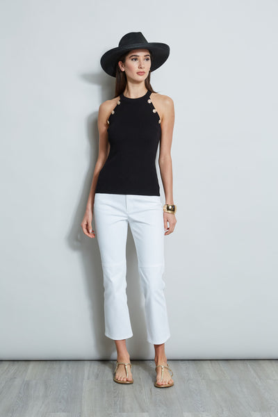 Halter Button Rib Tank Image 3