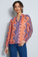 Silk Crinkle Chiffon Bali Shirt