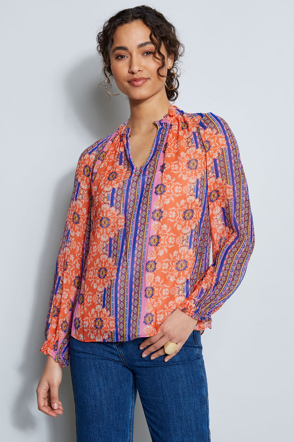 Silk Crinkle Chiffon Bali Shirt