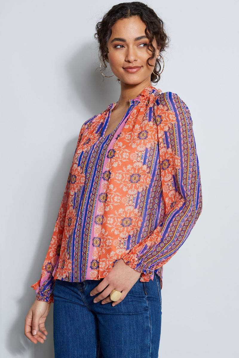 Silk Crinkle Chiffon Bali Shirt