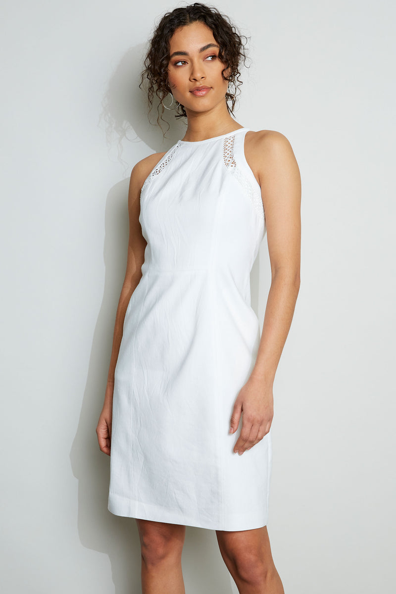 Tahari best sale white dress