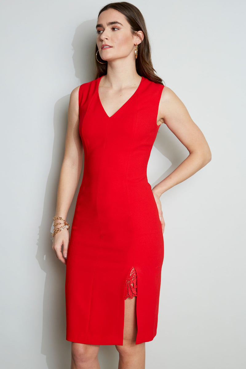 Lace Slit Dress