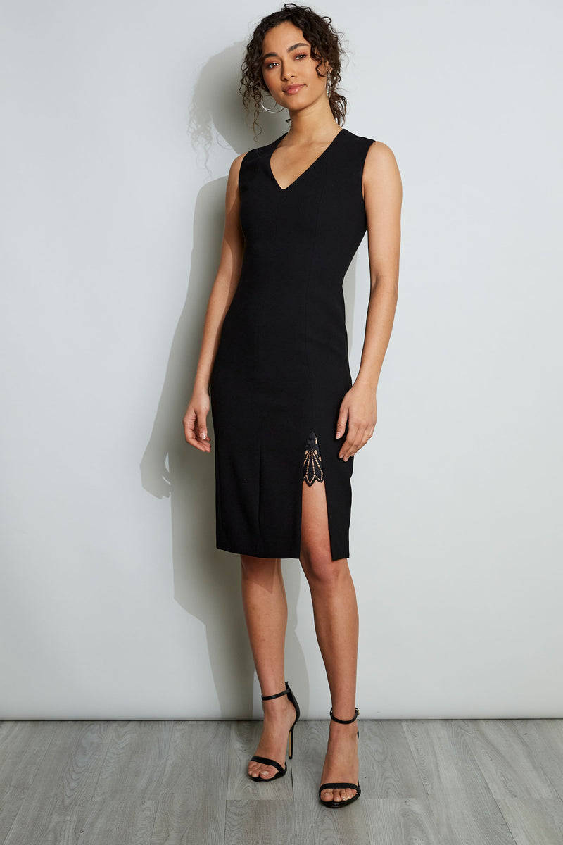 Lace Slit Dress Elie Tahari Lace Slit Dress Elie Tahari