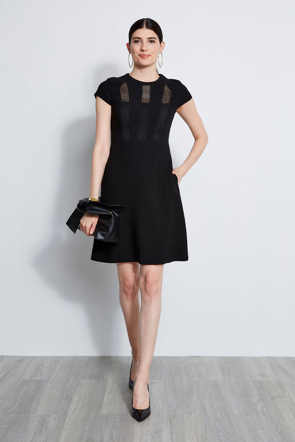 Geo Lace Inset Dress – Elie Tahari