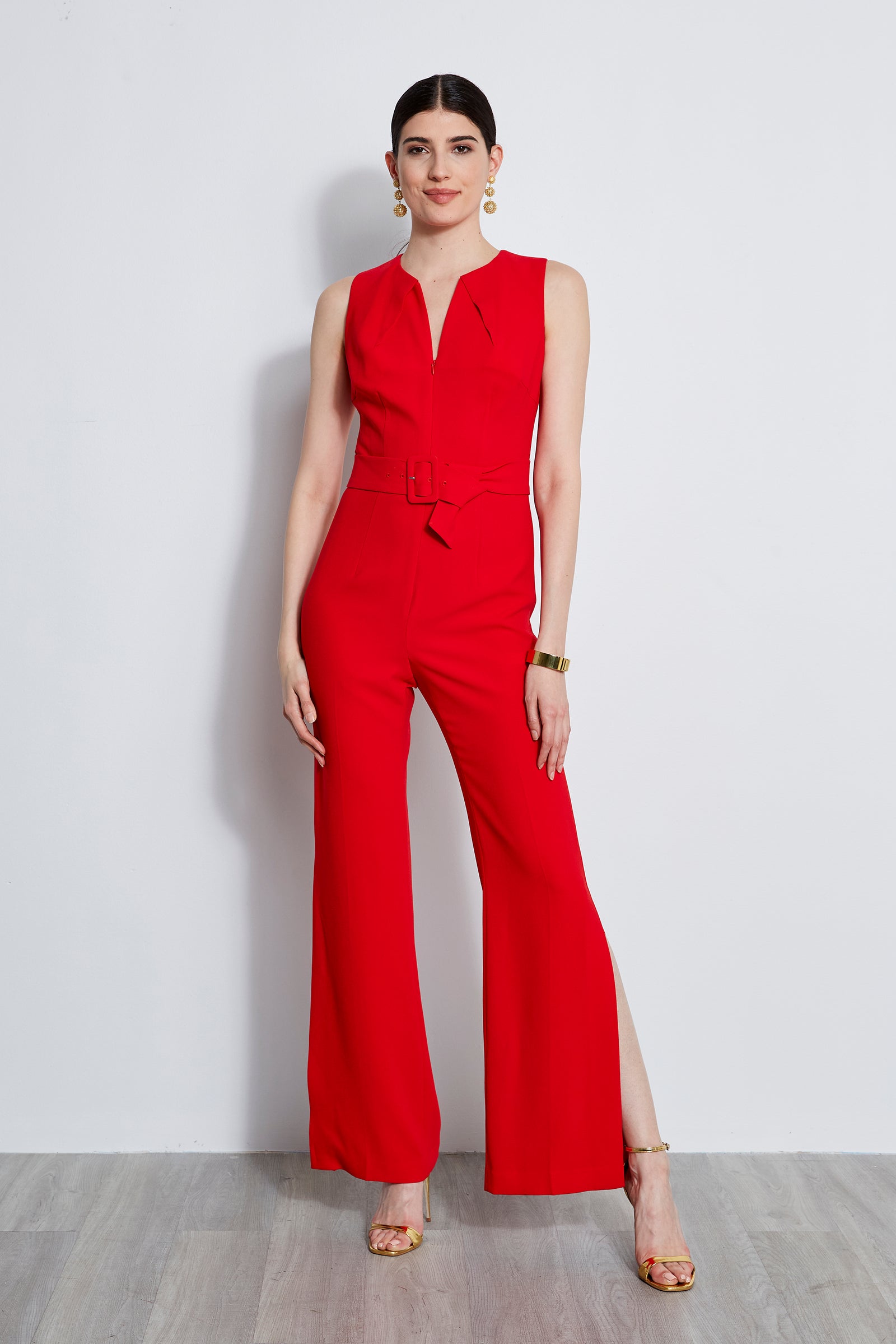Belted Slit Jumpsuit – Elie Tahari