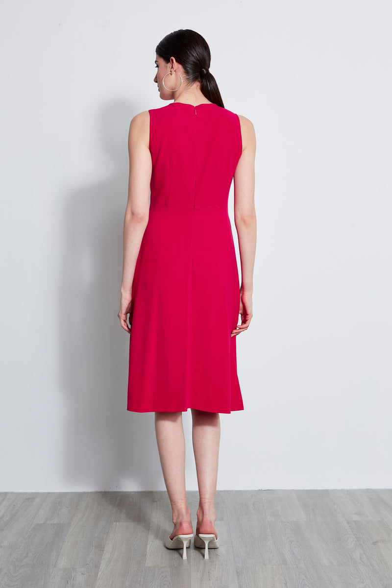Lace Applique Midi Dress