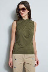 Sleeveless Twist Knit