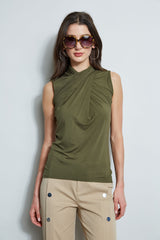 Sleeveless Twist Knit