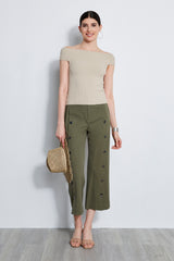 Stretch Twill Snap Pant