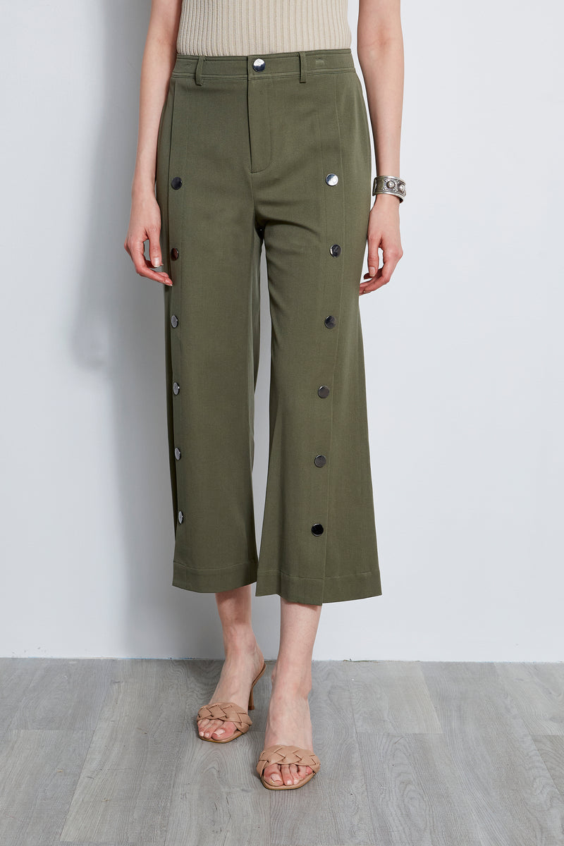Stretch Twill Snap Pant