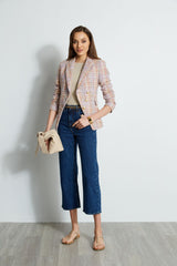 Tweed 3 Button Blazer