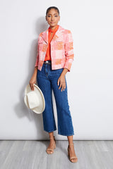 Cropped Plaid Jacket