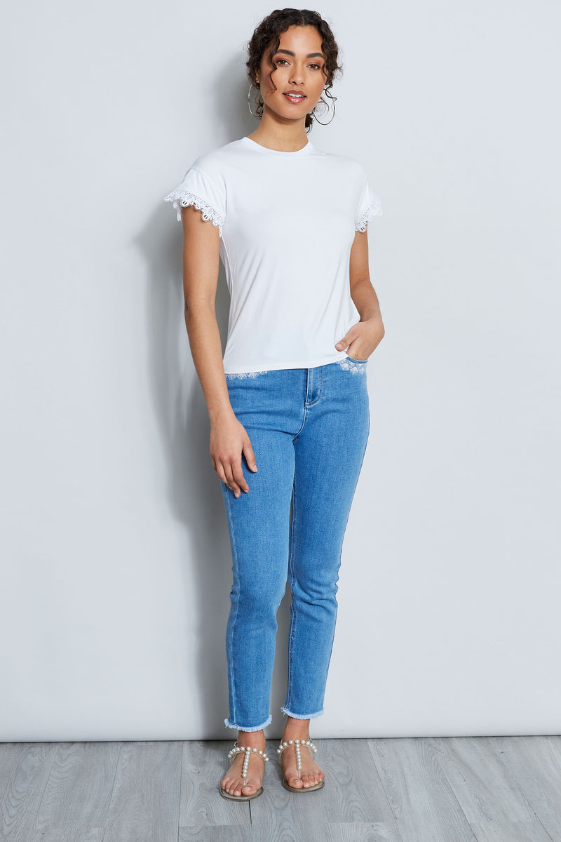 Lace Trim Knit