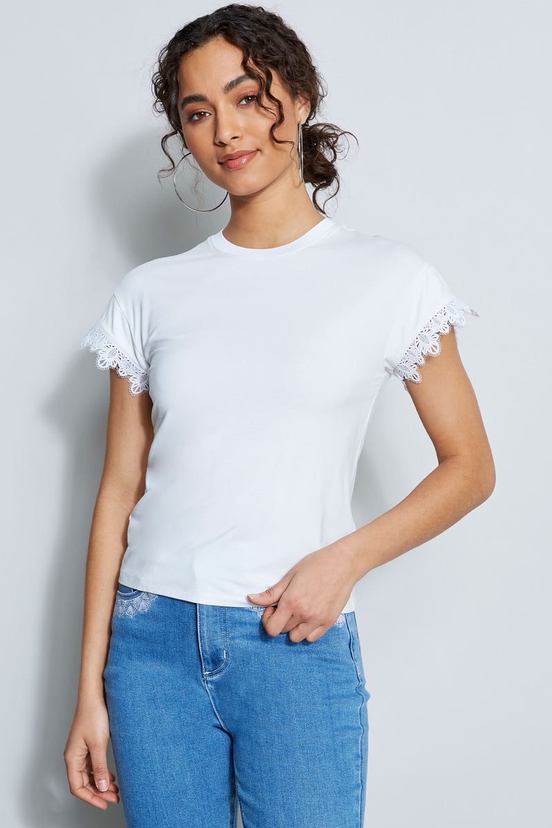 Lace Trim Knit