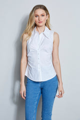 Embroidered Ruched Shirt