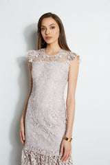 Vine Lace Midi Dress