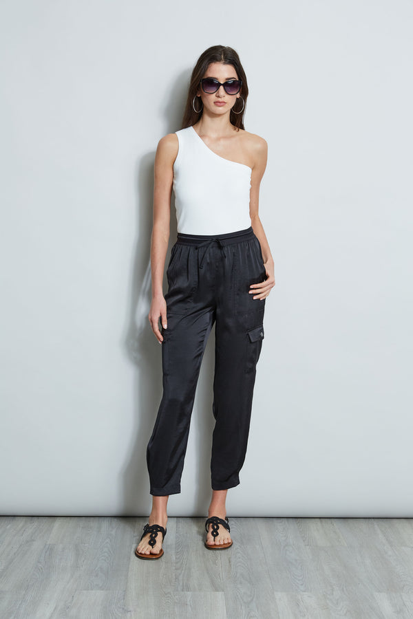 Satin Cargo Pocket Pant – Elie Tahari