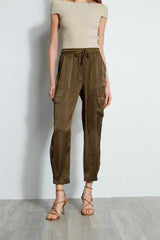 Satin Cargo Pocket Pant