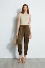 Satin Cargo Pocket Pant