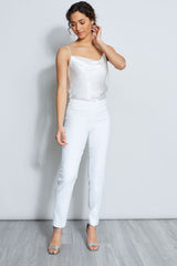 Slim Fit Linen Pant