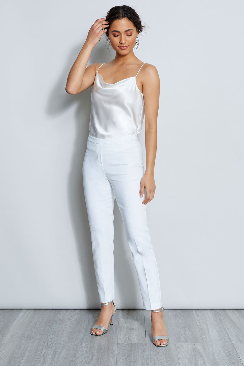 Slim Fit Linen Pant