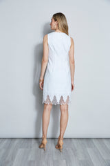 Linen Lace Hem Dress