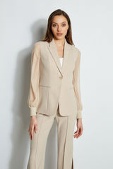 Chiffon Sleeve Blazer