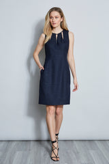 Sleeveless Keyhole Dress