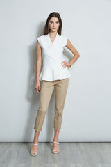Wrap Peplum Sweater