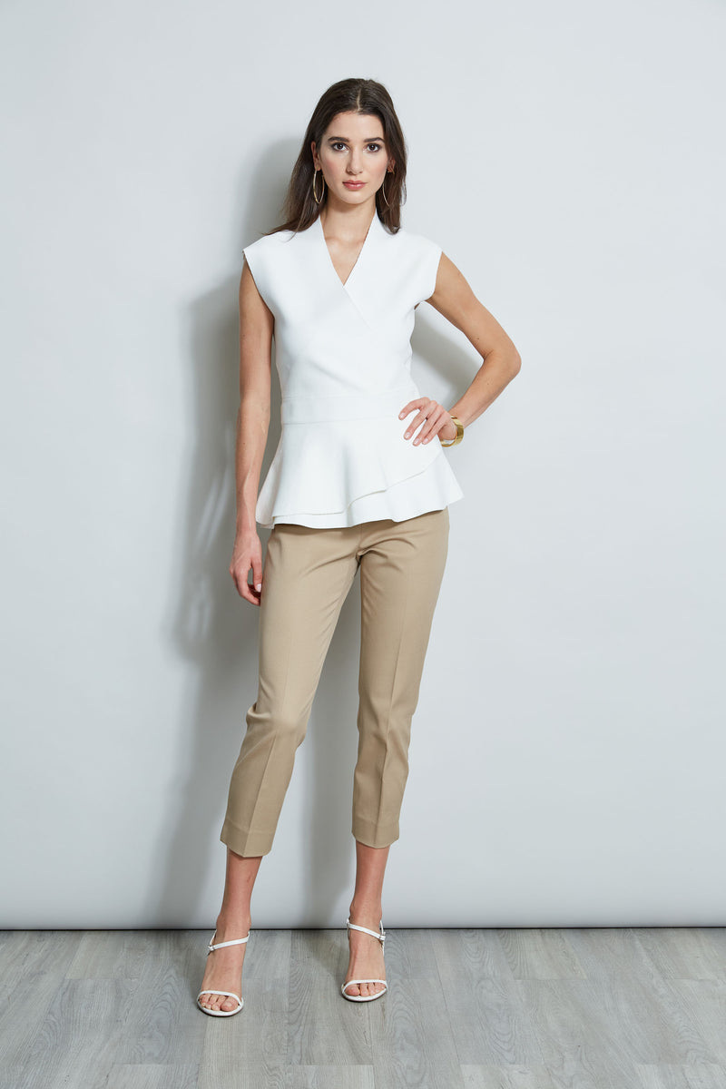Wrap Peplum Sweater