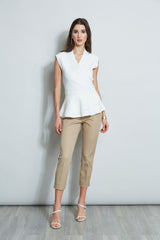 Wrap Peplum Sweater