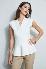 Wrap Peplum Sweater