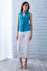 Silk Ruffle Shirt