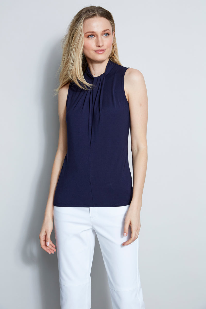 Sleeveless Mock Twist Knit